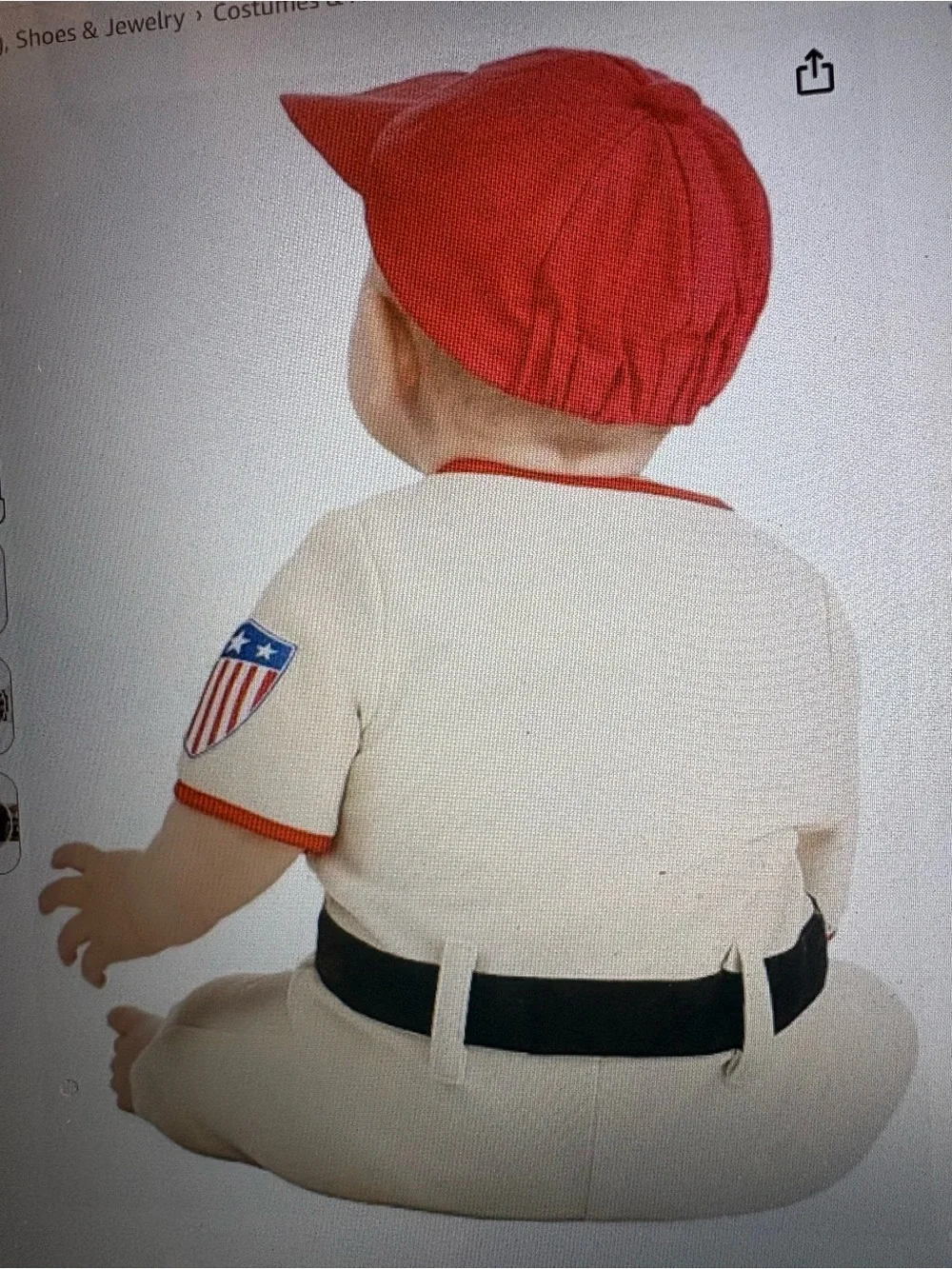 NIB A League of Their Own Coach Jimmy Baby Costume; Sz: 0-3 Months